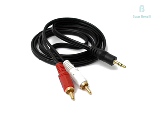 CABA 2103 Parquer Cable RCA & Mini Plug 3,5mm de 10 Metros
