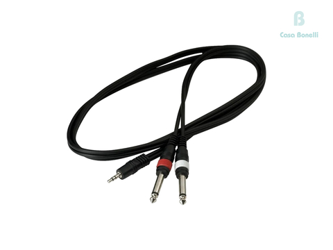 RCL-20911 Warwick Cable Señal Miniplug & 2 Plug de 1 Mt