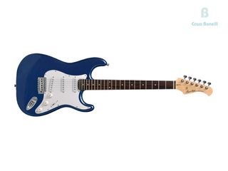 BST 1R Bacchus Guitarra Eléctrica Stratocaster Azul 3SC