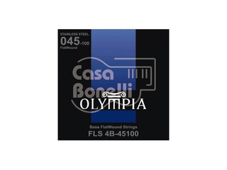FLS4B-45100 Olympia 45-100 Cuerdas Flat para Bajo Eléctrico