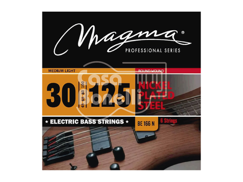 BE-166N Magma 30-125 Set 6 Cuerdas para Bajo Eléctrico