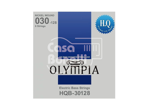 HQB-30128 Olympia 30-128 Set 6 Cuerdas para Bajo Eléctrico