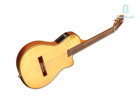 GOLD Gracia Guitarra Electrocriolla con Cuerdas de Nylon