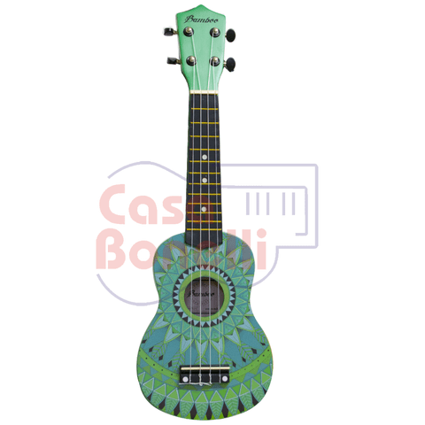 Ukelele Soprano con diseño de mandalas BD-8