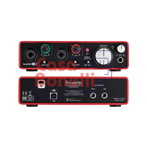 Interface de audio Focusrite Scarlett 2i2