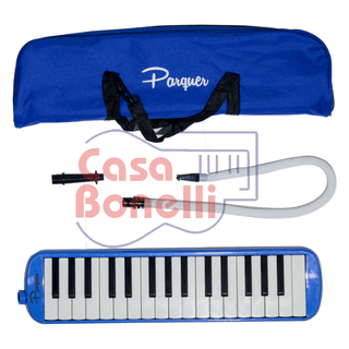 Melodica de 32 teclas color azul Parquer