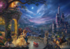 (1206) Beauty and the Beast Dancing in the Moonlight; Kinkade - 1000 peças