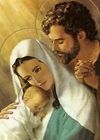 (2775) Pintura com Diamantes - Diy 5D Strass - Jesus, José e Maria - 30x40 cm