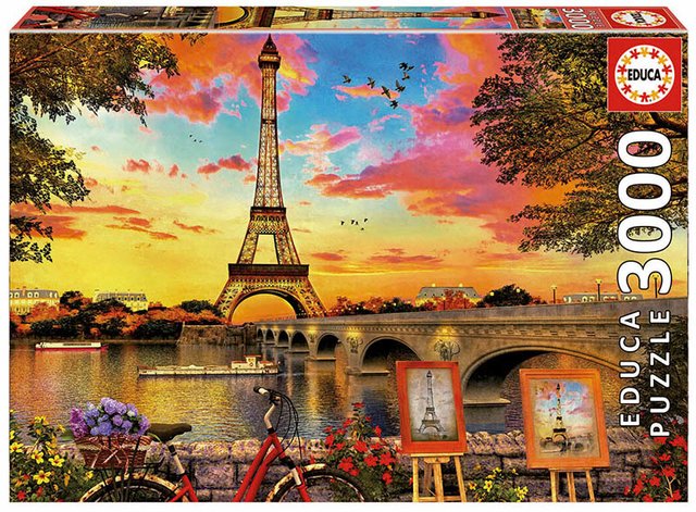 1617) Sunset in Paris; Dominic Davison - 3000 peças
