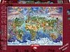 (1639) World Wonders Illustrated Map; Maria Rabinky - 2000 peças