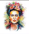 (1364) Pintura com Diamante - Frida Kahlo - 20x25 cm - Total