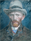 (1461) Pintura com Diamante - Van Gogh - 20x30 cm - Total