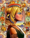 (2421) Pintura em tela numerada - Egípcia
