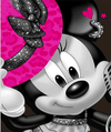 (1486) Pintura com Diamantes - Diy 5D Strass - Minnie - 30x40 cm