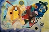 (2612) PINTURA EM TELA NUMERADA - YELLOW, RED, BLUE; Kandinsky