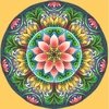 (1544) Pintura com Diamante - Mandala 16 - 25x25 cm - Total