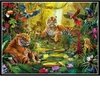 (1196) Pintura com Diamante - Animais na selva - 20x15 cm - Total