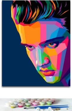 (2108) Pintura em Tela Numerada - Elvis Presley 1