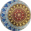 (2934) Pintura com Diamantes - Diy 5D Strass - Mandala Sol e Lua 3 - 30x30 cm - Pedras Especiais