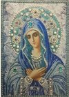 (1778) Pintura com Diamantes - Diy 5D Strass - Nossa Senhora 2 - 30x40 cm - Pedras Especiais