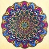 (1841) Pintura com Diamantes - Diy 5D Strass - Mandala 31 - 40x40 cm - Pedras Especiais