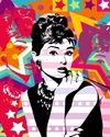 (2321) Pintura em Tela Numerada - Audrey Hepburn 3