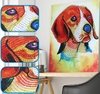 (1876) Pintura com Diamante - Color Dog - 25x30 cm