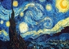 (1180) Pintura com Diamantes - 5D Strass Diy - Starry Night; Van Gogh - 40x30 cm