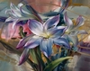 (2390) Pintura em tela numerada - Flores 3