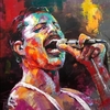 (2616) PINTURA EM TELA NUMERADA - FREDDIE MERCURY 5