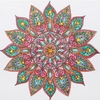 (2007) Pintura com Diamante - Mandala 43 - 30x30 cm - Pedras Especiais