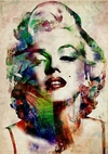 (2715) Pintura Com Diamantes - Diy 5D Strass - Marilyn Monroe - 25x35 cm