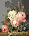(2391) Pintura em tela numerada - Flores 4