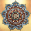 (2084) Pintura com Diamantes - Mandala 50 - 30x30 cm - Pedras Especiais