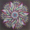 (2085) Pintura com Diamantes - Mandala 51 - 30x30 cm - Pedras Especiais