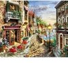 (1278) Pintura com Diamante - Villaggio D'Italia - 30x25 cm - Total