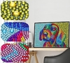 (2269) Pintura com Diamantes - Color Dog 2 - 35x25 cm - Efeito gota d'água