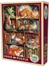 (581) Feline Bookcase; Janet Kruskamp - 2000 peças
