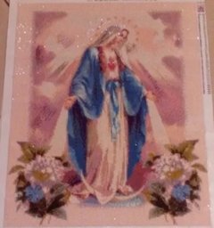 (1524) Pintura com Diamante - Nossa Senhora 1 - 20x25 cm - Total - comprar online