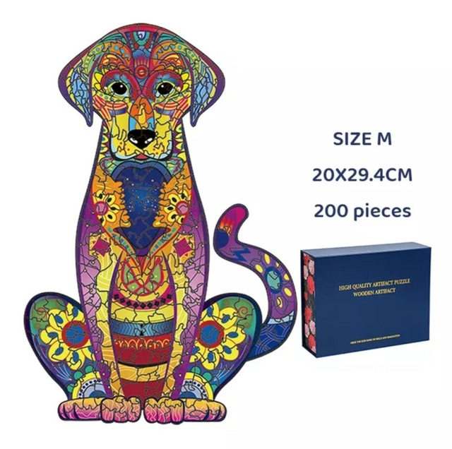 Em promoção! 2022 Madeira Animal Quebra-cabeças De Jigsaw Para