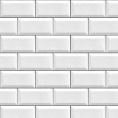 Ceramica Biselada 10x20 Blanco Mate Azulejo Subway New York - comprar online