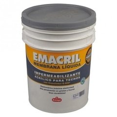 Membrana Liquida Emacril 10 Kg Techos Paredes Elastica Emapi