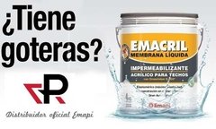 Membrana Liquida Emacril 1 Kg Techos Paredes Elastica Emapi