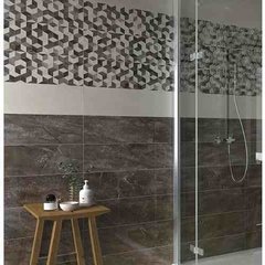 Ceramica Dalvik Negro 25x75 Relieve Pared Revestimiento Maja - comprar online