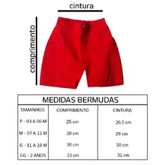 CONJUNTO MENINO BEBÊ SOCIAL VERMELHO MOD 02 - loja online