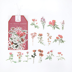 Stickers botanicos THE MEDICI GARDENS papel washi