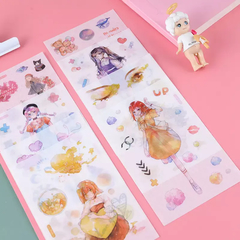 Set de 6 planchas de Sitckers washi Magical Girls Series "A" en internet