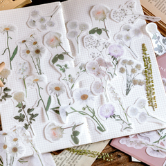 Stickers botanicos THE MEDICI GARDENS papel washi