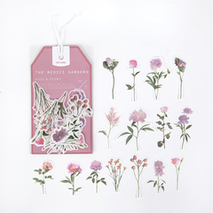 Stickers botanicos THE MEDICI GARDENS papel washi