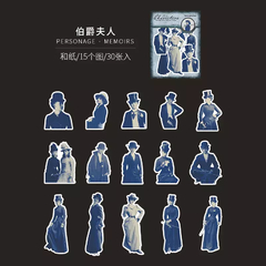 Imagen de Pack Stickers Washi Retro Characters